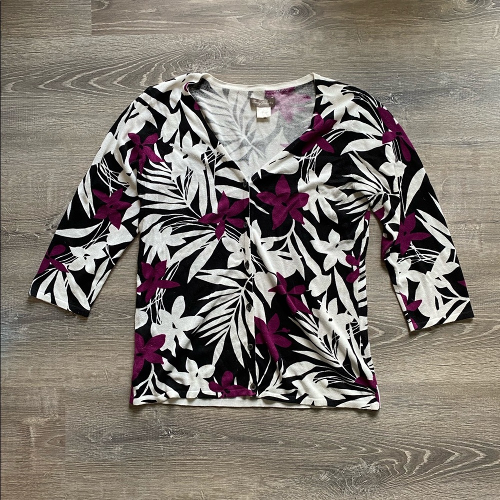 Tommy Bahama tropical floral cardigan